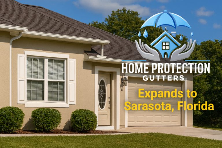 Seamless gutter work project in Sarasota, FL — Home Protection Gutters